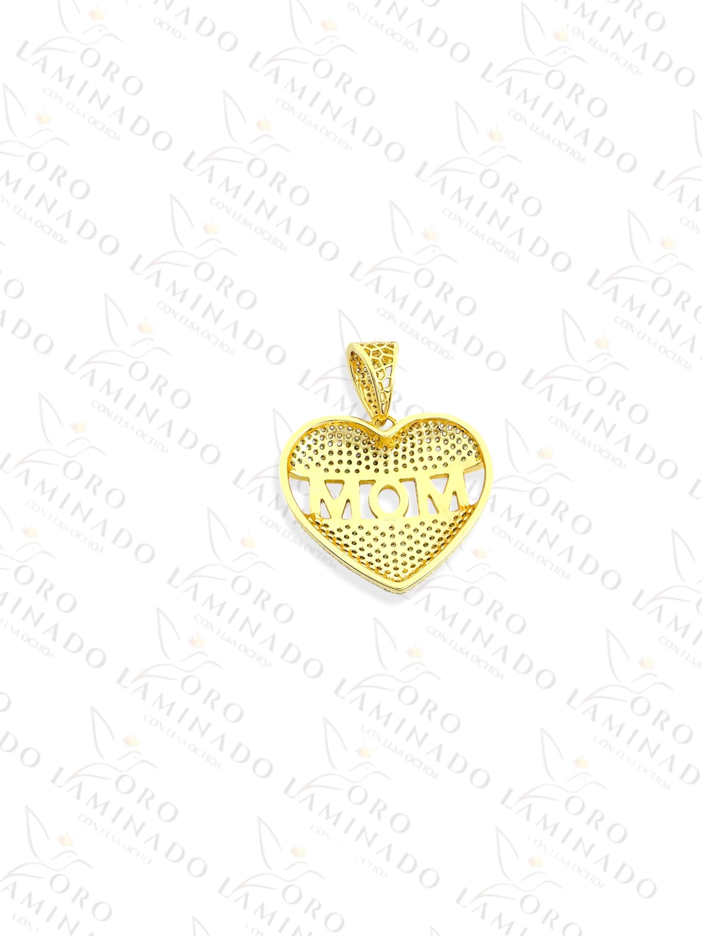 High Quality "MOM" Heart Pendant Y397