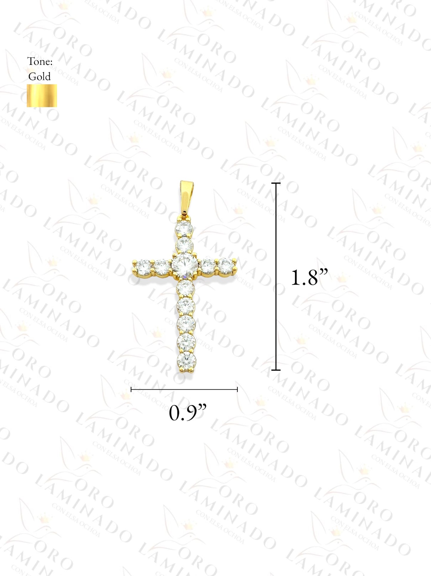 High Quality Diamond Cross Pendant R184