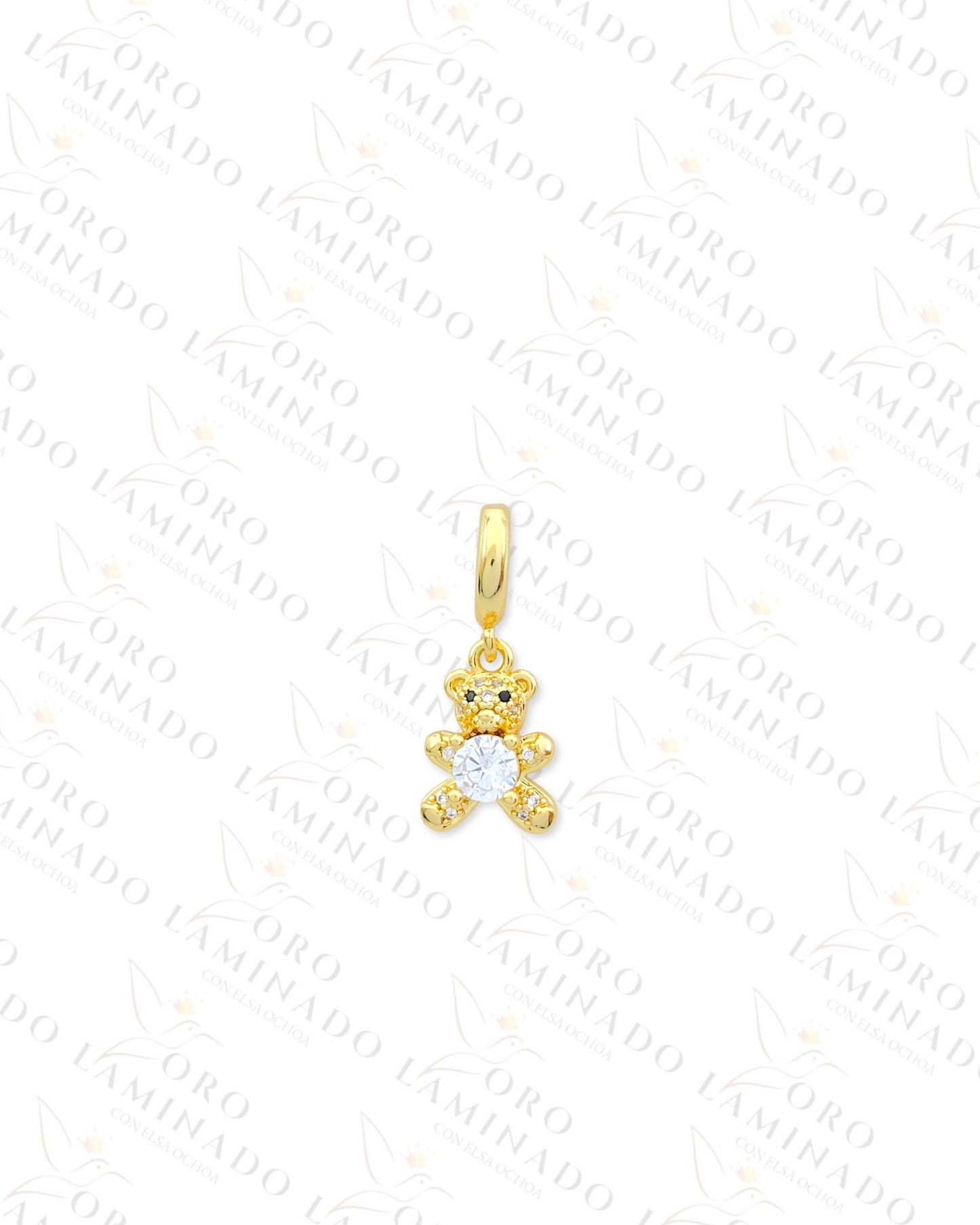 Sparkling Teddy Bear Charm (Gold Filled) R292