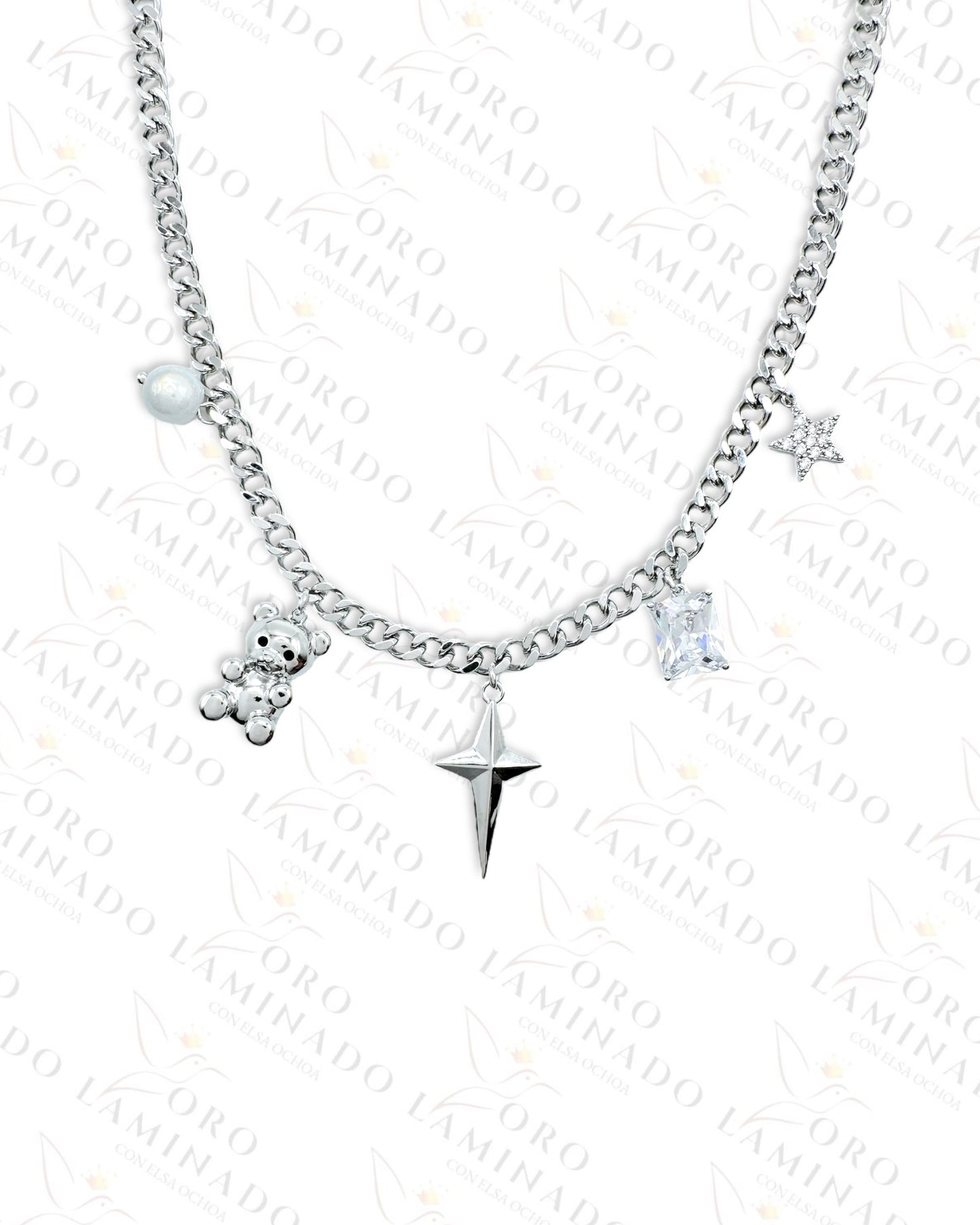 High Quality Silver Charms Necklace R95