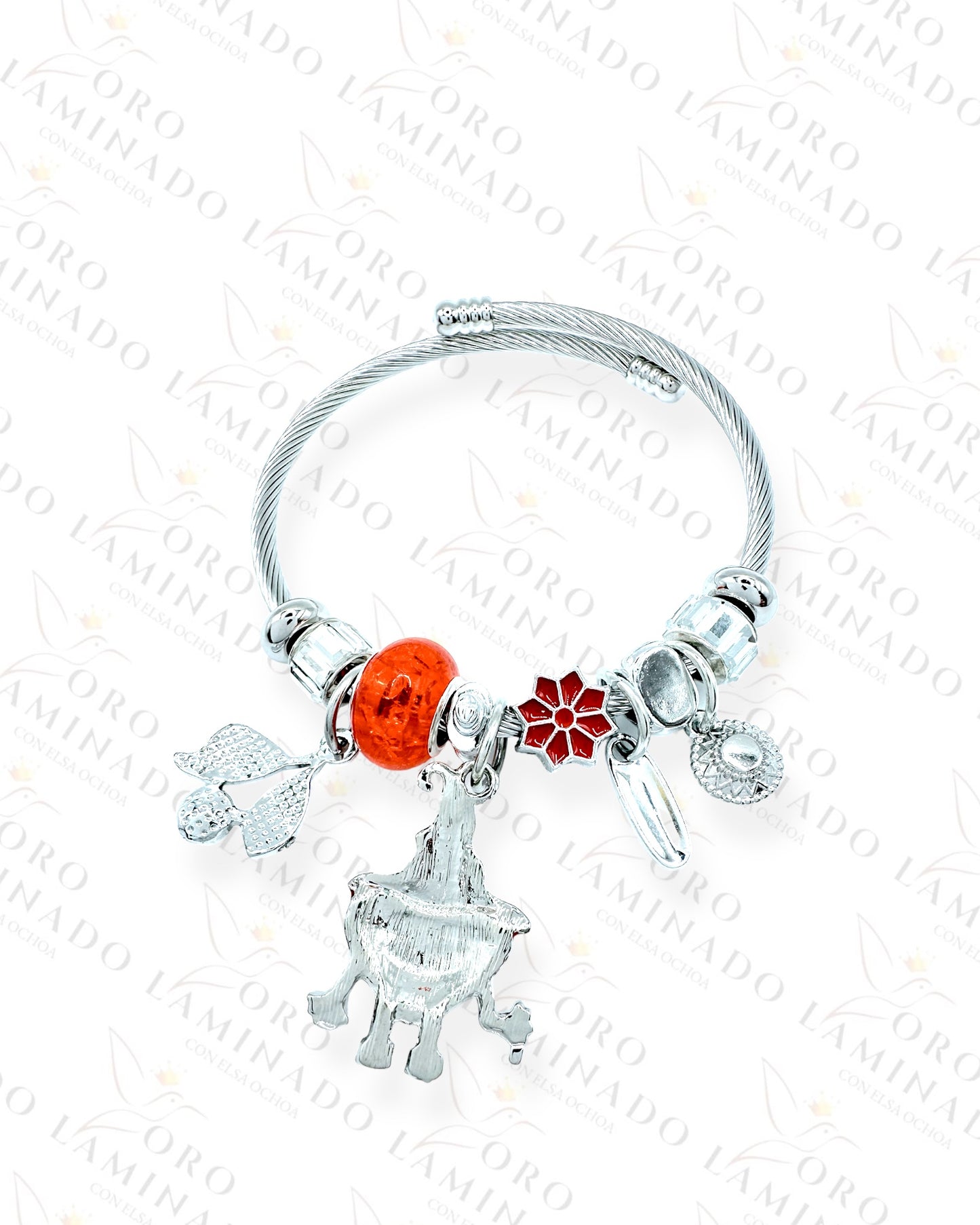 Red Heart Charm Bracelet G476