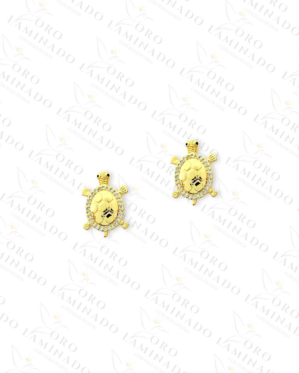 Gold Turtle Earrings (Gold Filled) R7