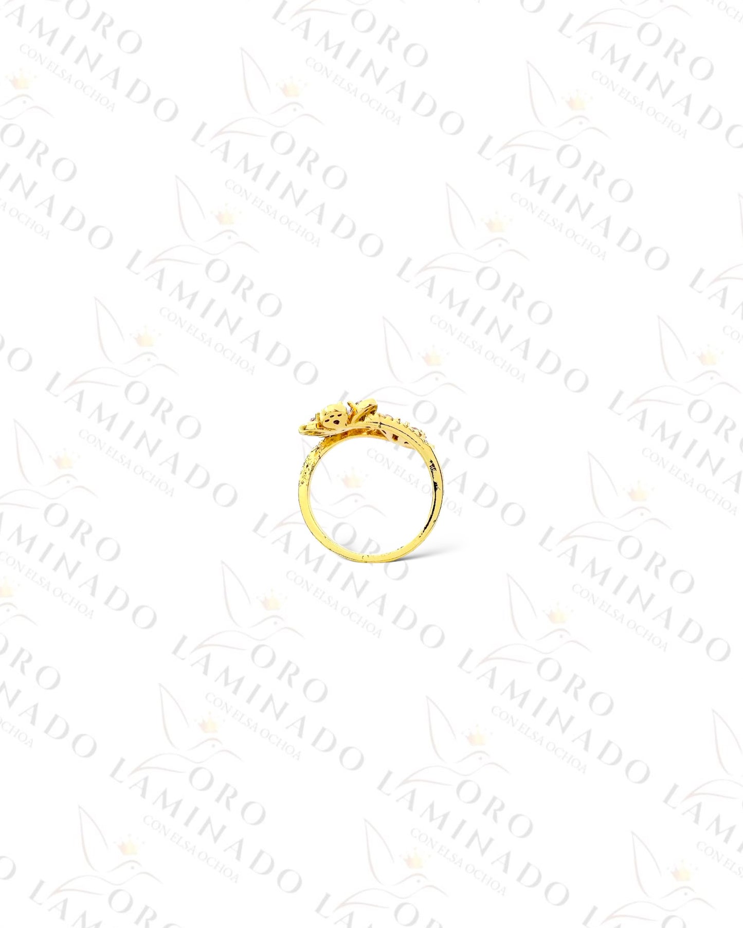 Adjustable Crystal Flower Ring (Gold Filled) R227