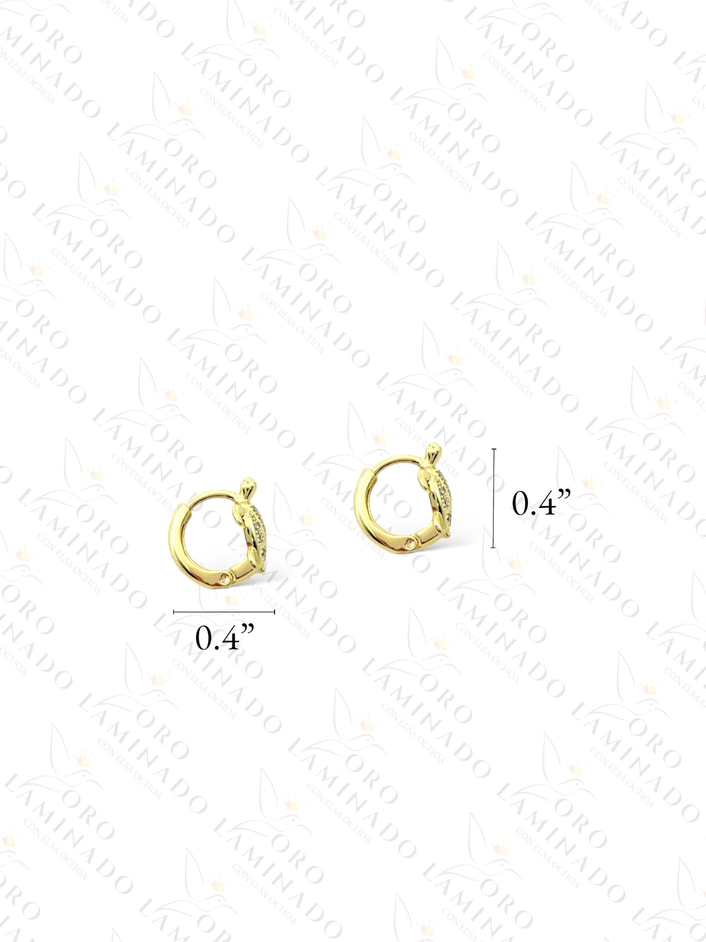 High Quality Small Turtle Hoop Earrings R231