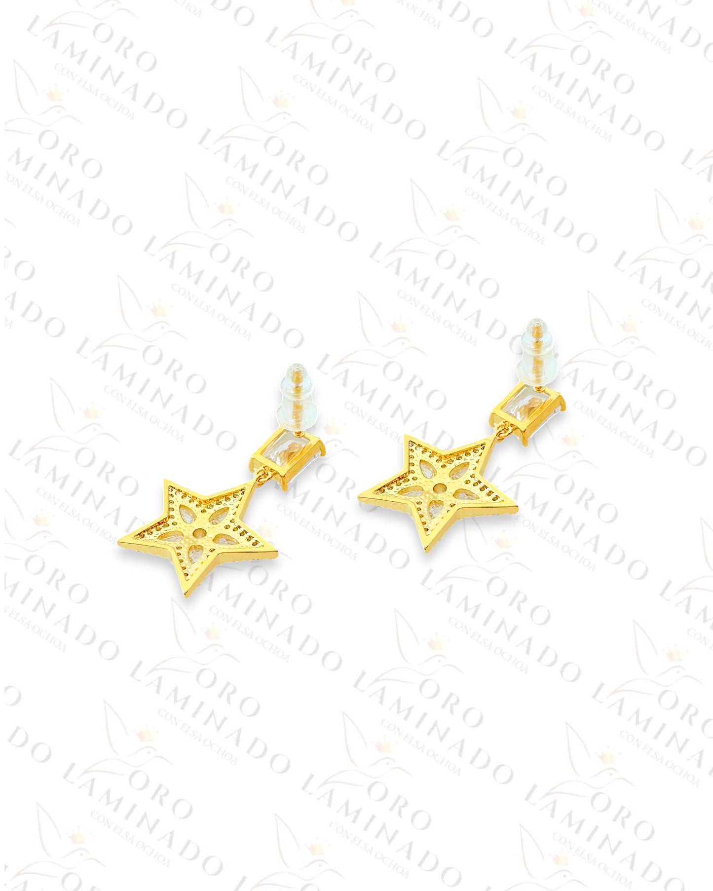 High Quality Crystal Star Earrings B433