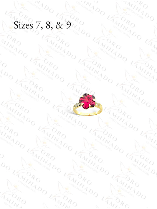 Gold Filled Red Stone Ring G450