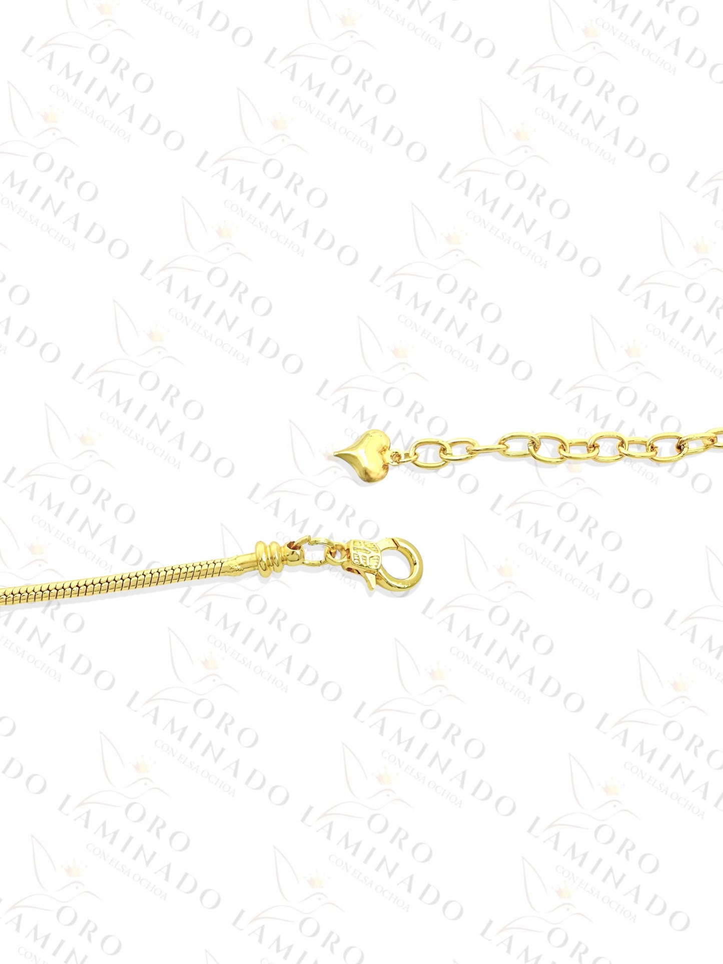 Boy and Girl Charm Bracelet (Gold Filled) R378