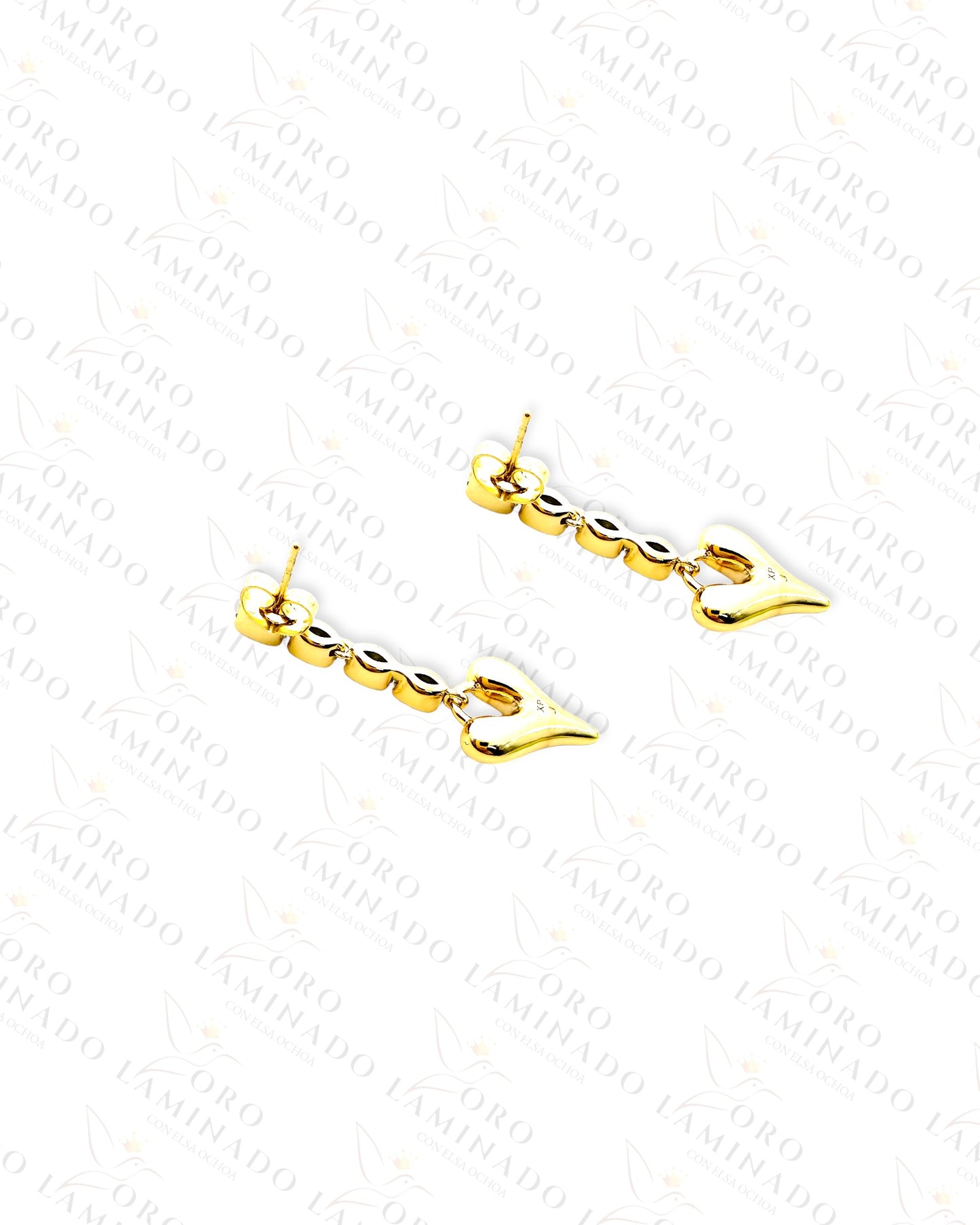 High Quality Long Heart Earrings C374