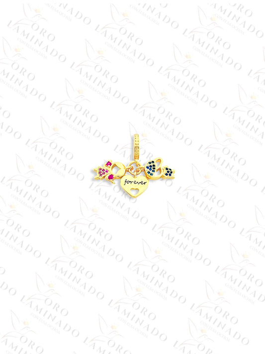 Pink Girl and Blue Boy Charm R331