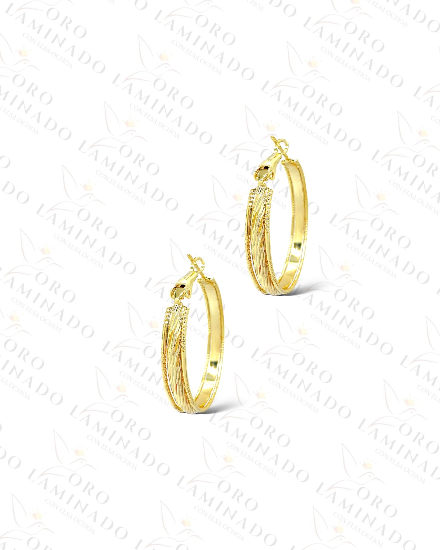 High Quality Triple  Hoop Earrings Y69