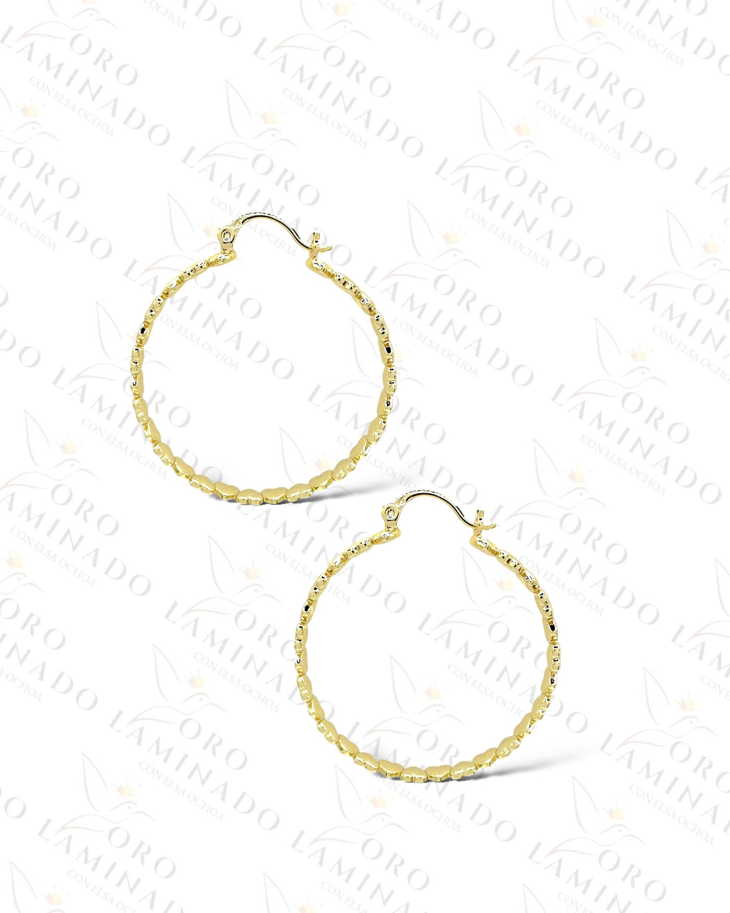 High Quality Mini Hearts Hoop Earrings C90