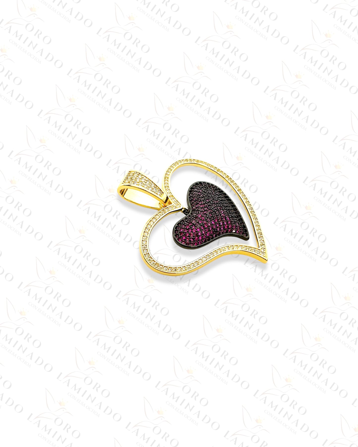 Double Heart Pendant R104