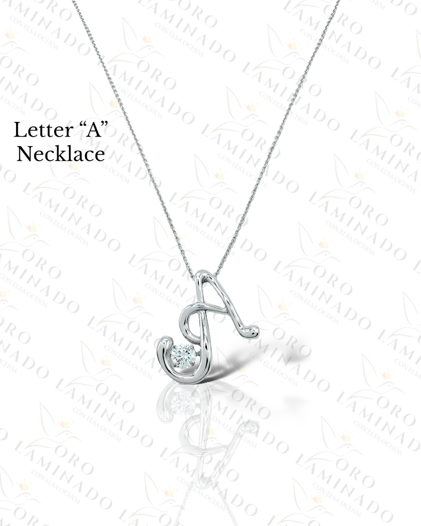 High Quality Silver Letter ‘A’ Necklace G235