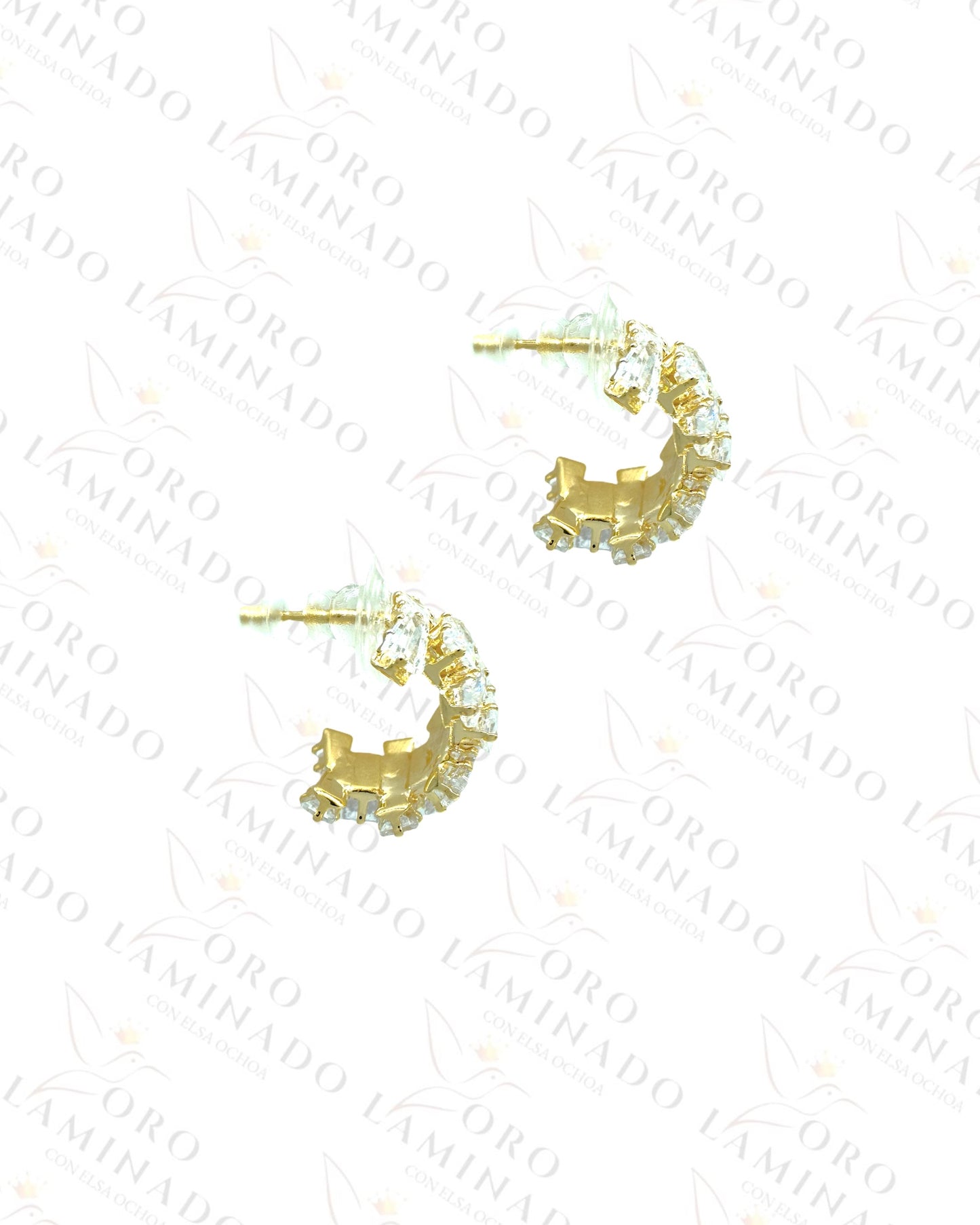 High Quality Diamond C-Shape Earring C196