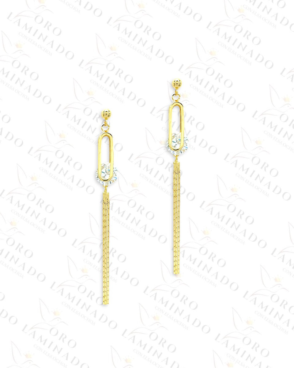 High Quality Gold Long Earrings  B447