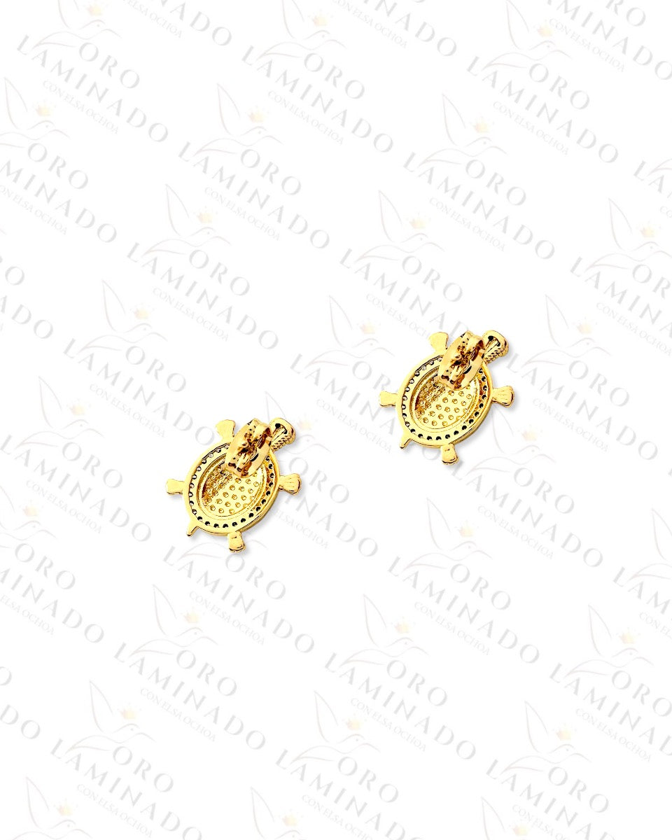 Gold Turtle Earrings (Gold Filled) R7