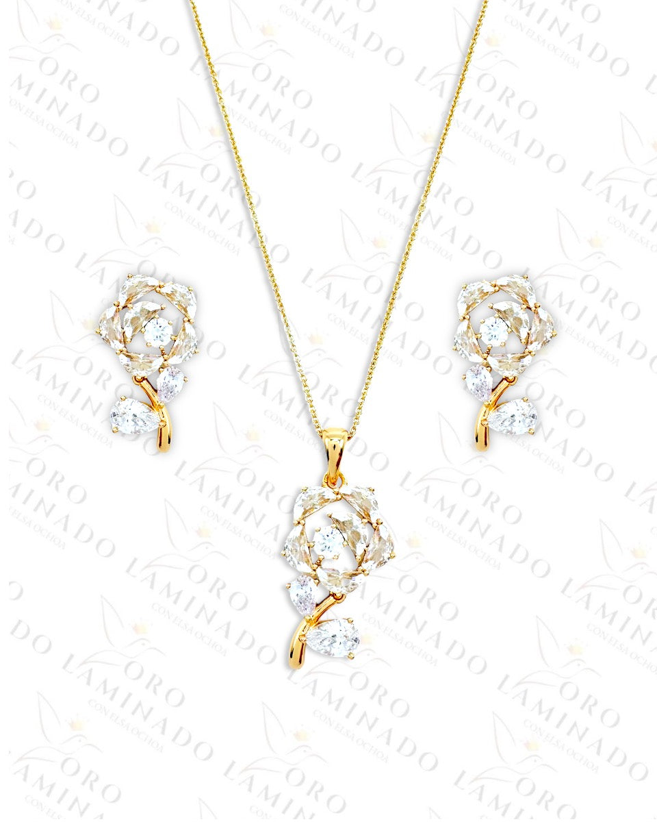 High Quality Crystal Rose Set  B310