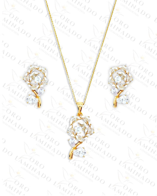 High Quality Crystal Rose Set  B310