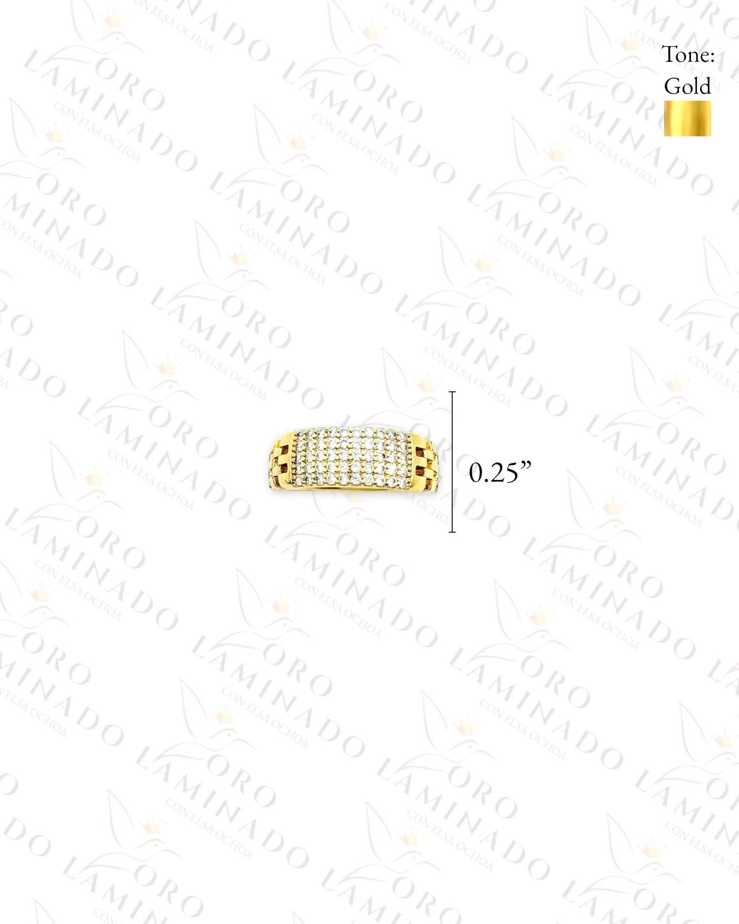 High Quality Monaco Chain Design Ring (Gold Filled) C235