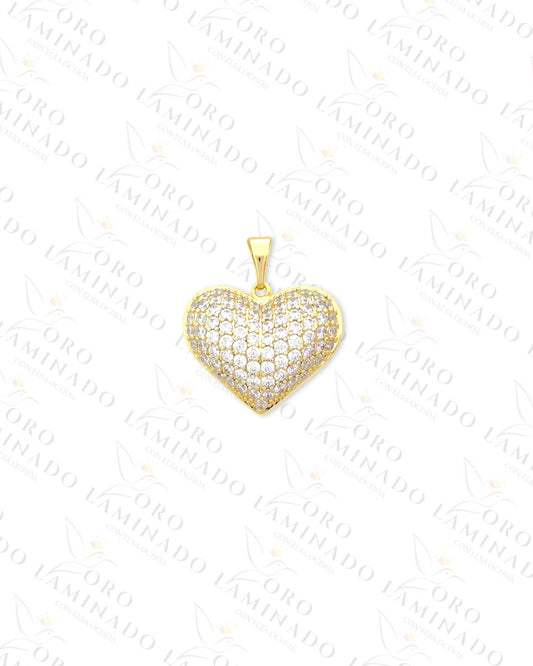 High Quality Diamond Heart Pendant (Gold Filled) B41