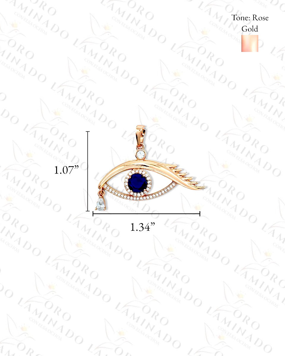 High Quality Deep Blue Eye Necklace B276