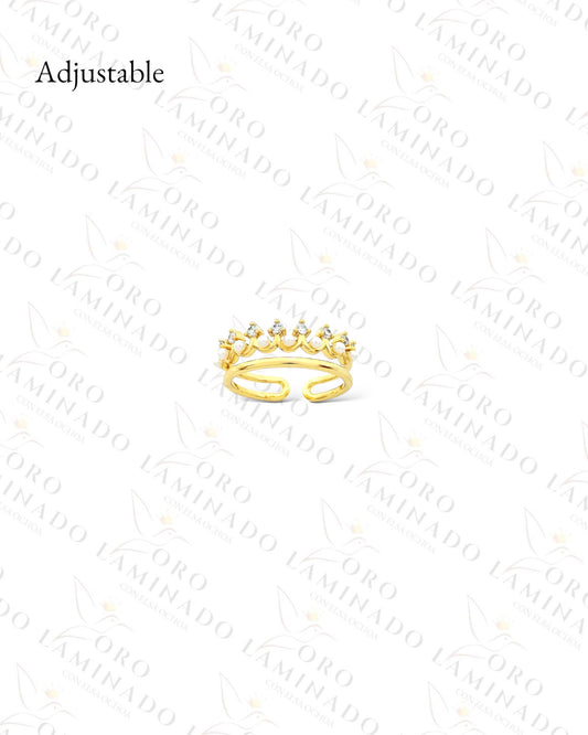 Adjustable Crown Ring (Gold Filled) G281