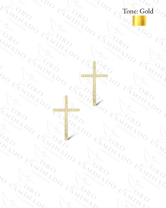 High Quality Sparkling Cross Earrings Y174