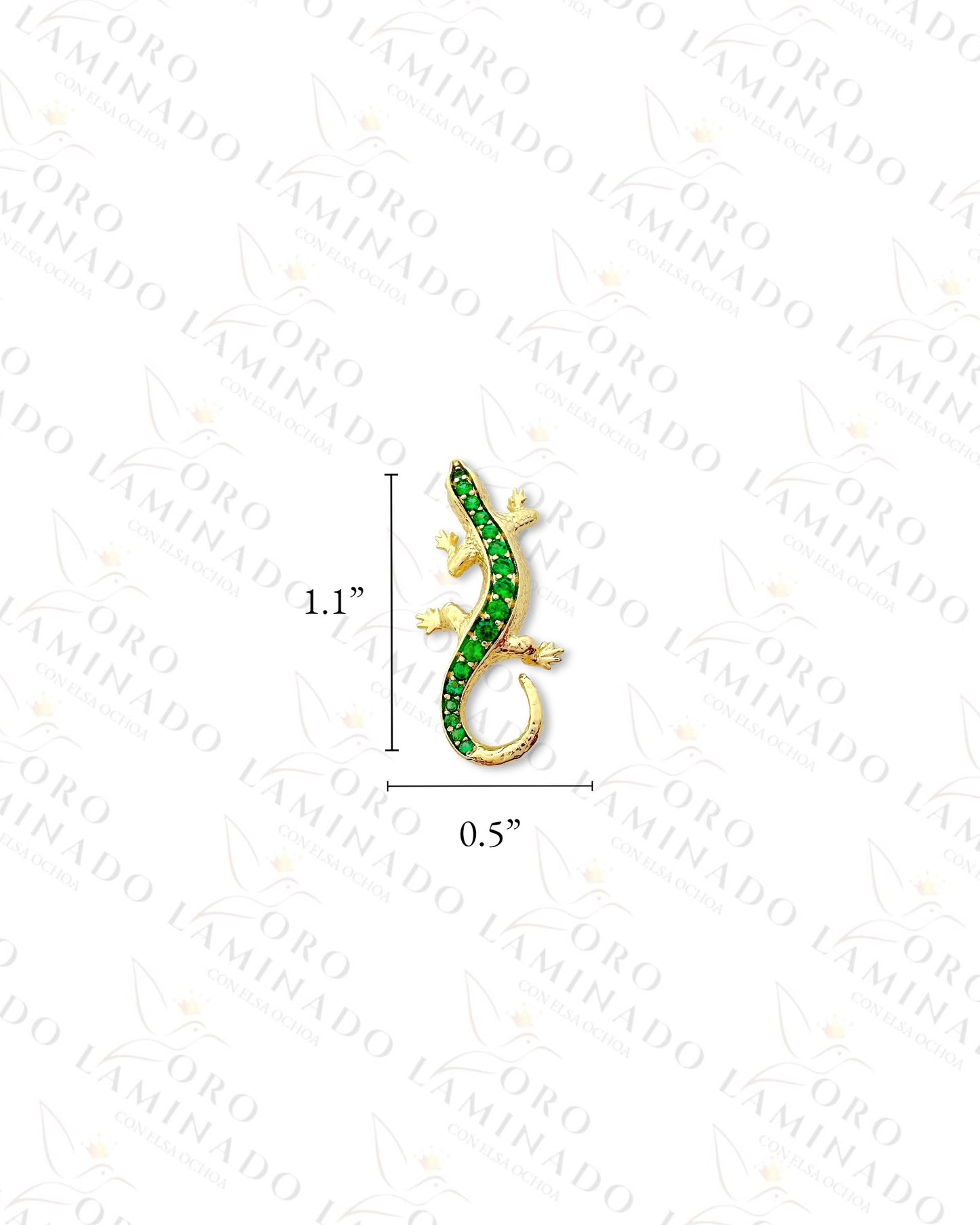 Gold Filled Gold Small Gecko Pendant R407