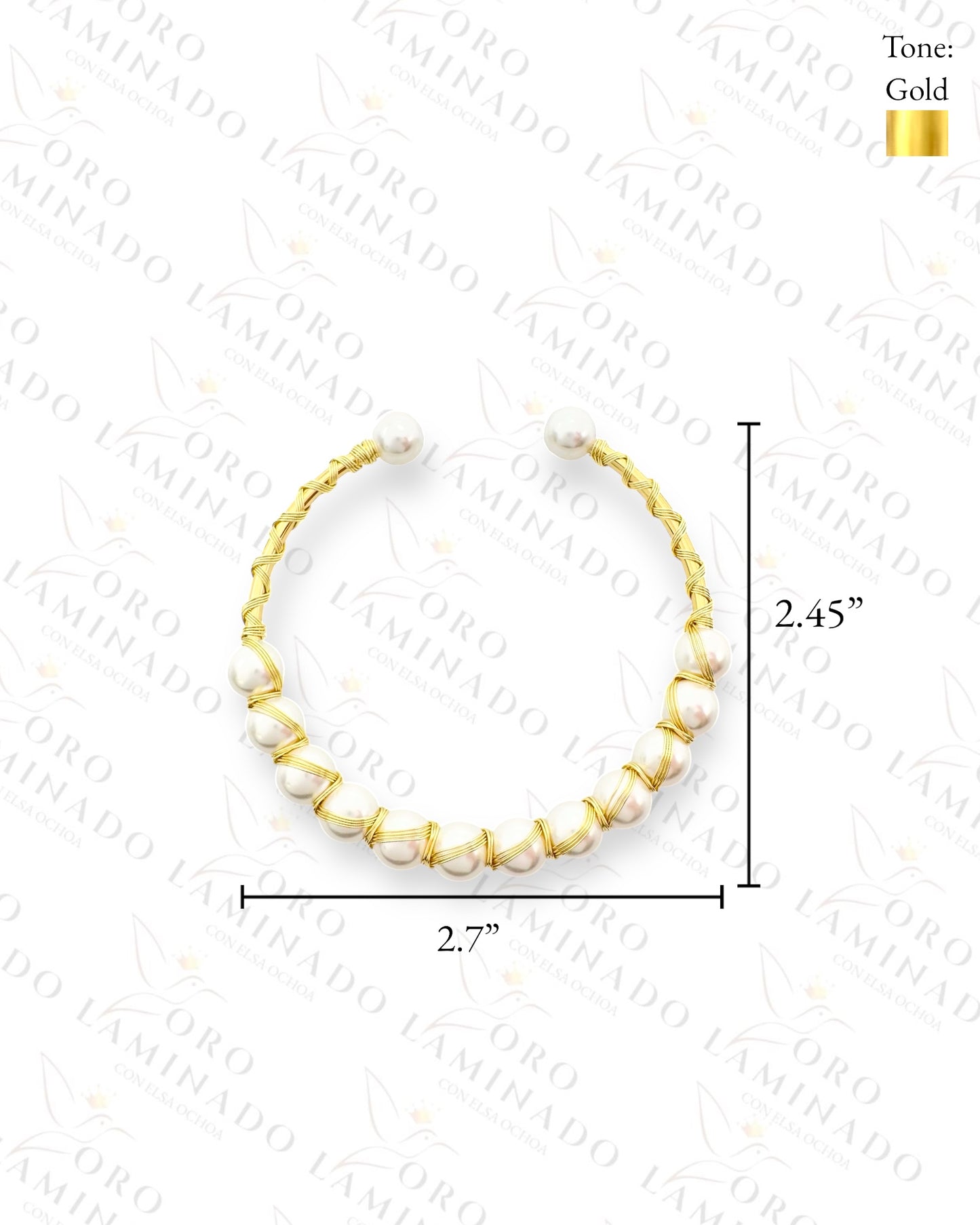 High Quality Pearl Bangle Bracelet Y26