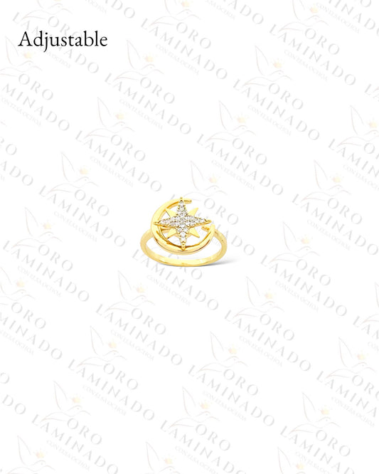 Adjustable Sparkling Northern Star Ring (Gold Filled) R308