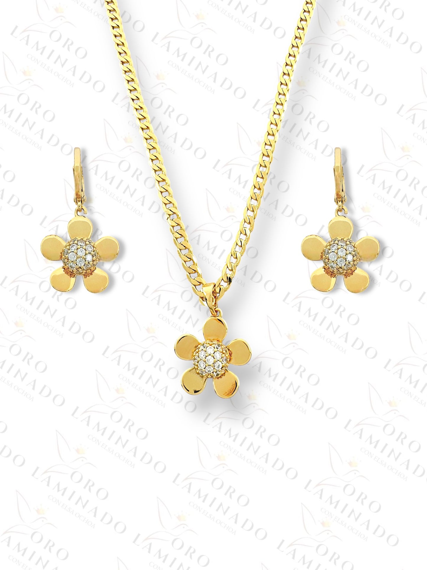 Gold Filled Flower set G300