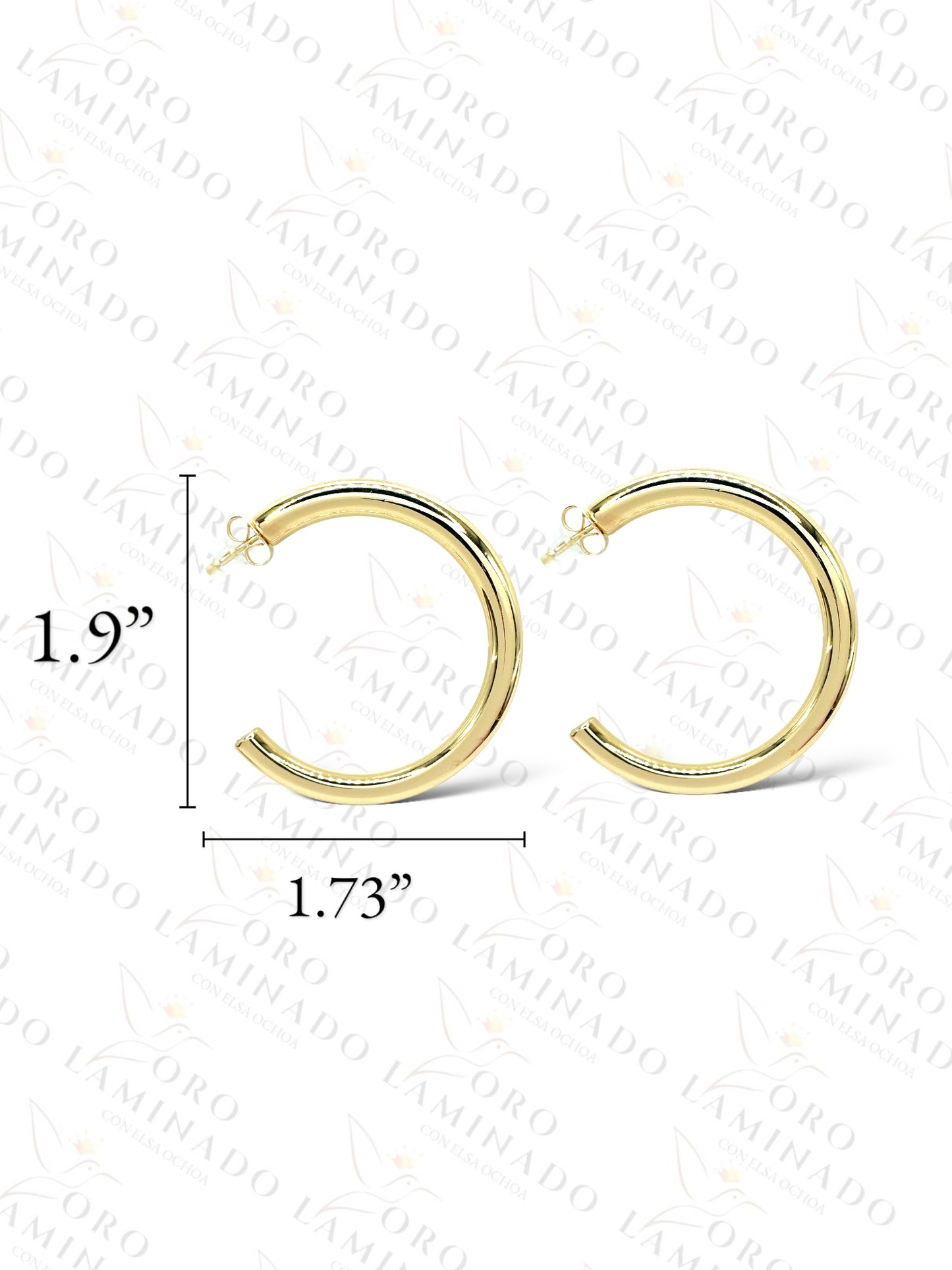 High Quality C-Shape Semi-Hoop Earrings G370