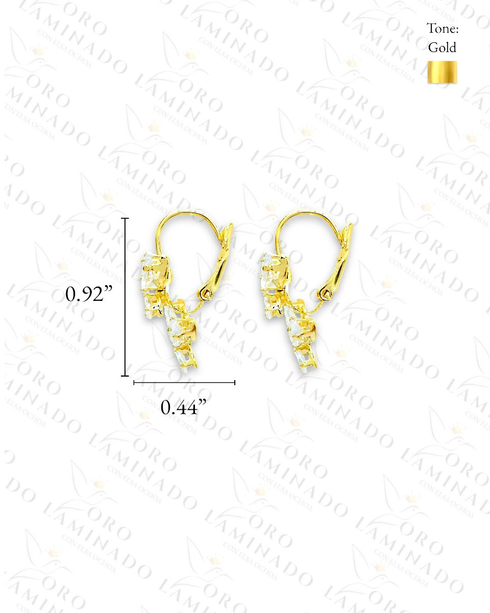 High Quality Crystal Butterflies Earrings R371