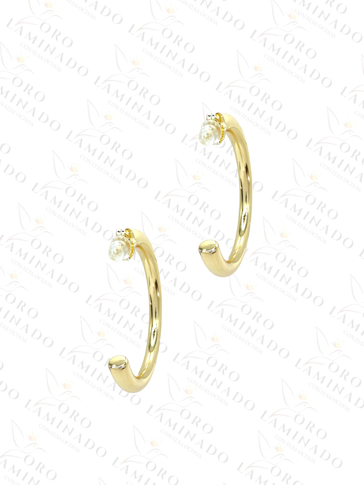 High Quality C-Shape Semi-Hoop Earrings G370