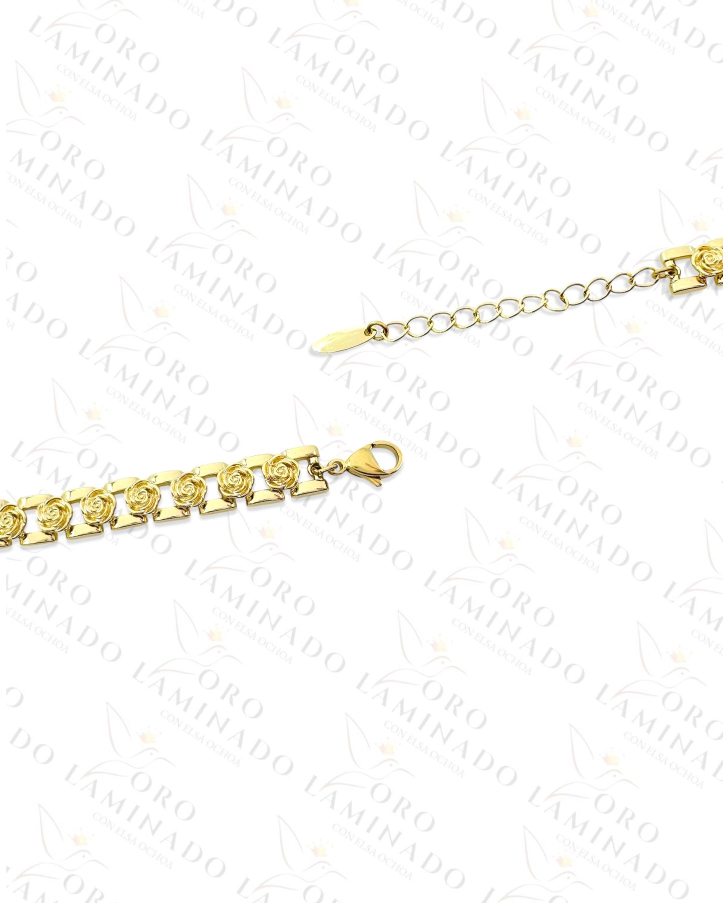 High Quality Virgin Mary Roses Bracelet (Gold Filled) Y164