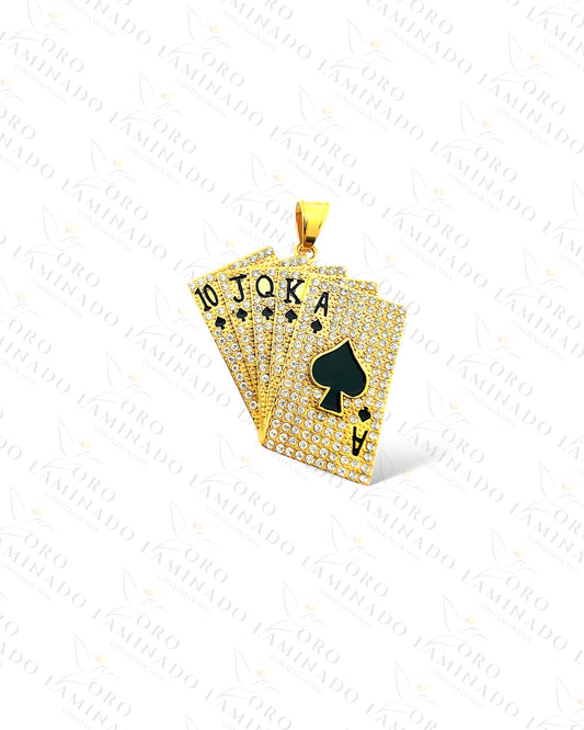 Stainless Steel Deck Cards Pendant R24