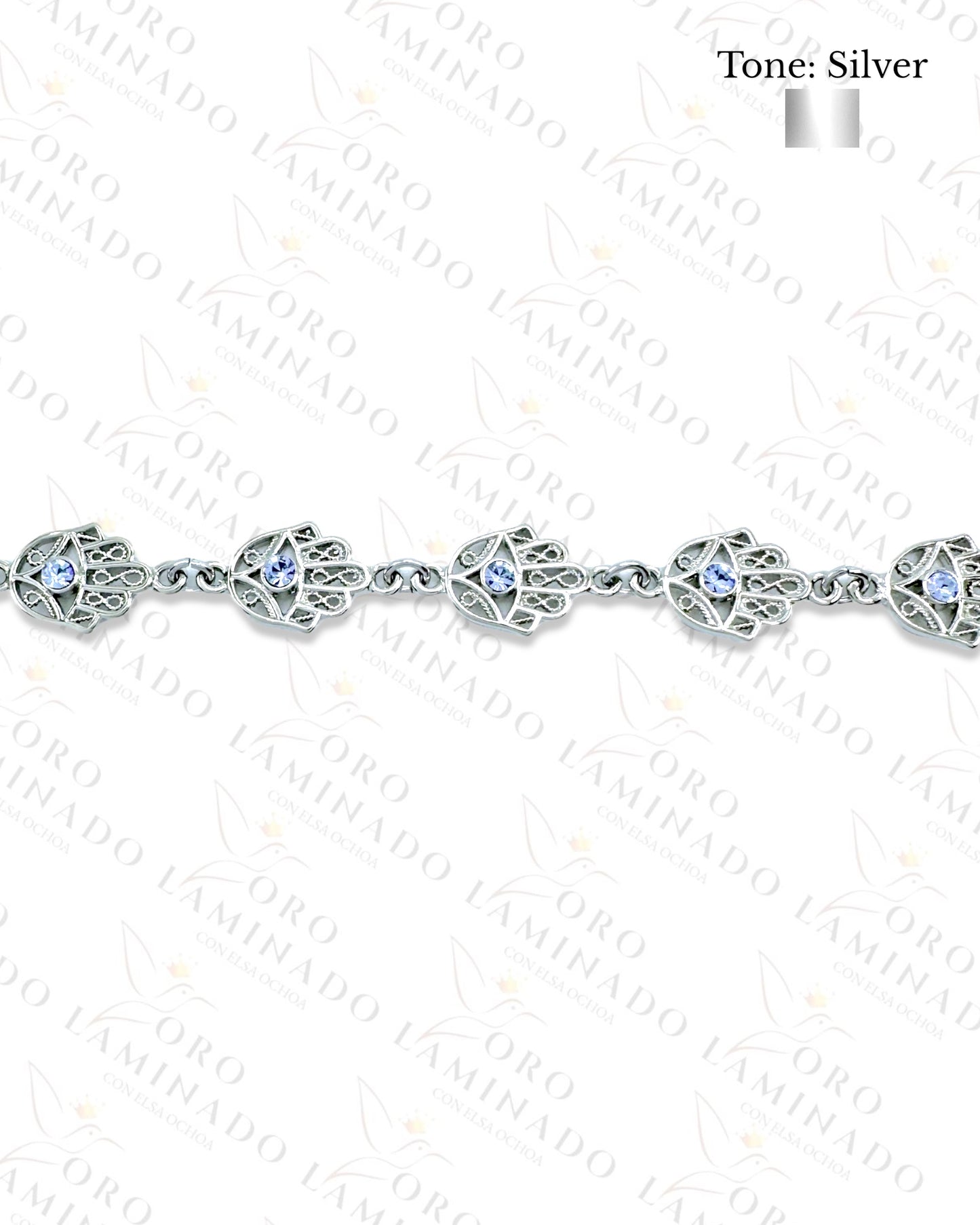 High Quality Silver Fatima Hand Bracelet Y196