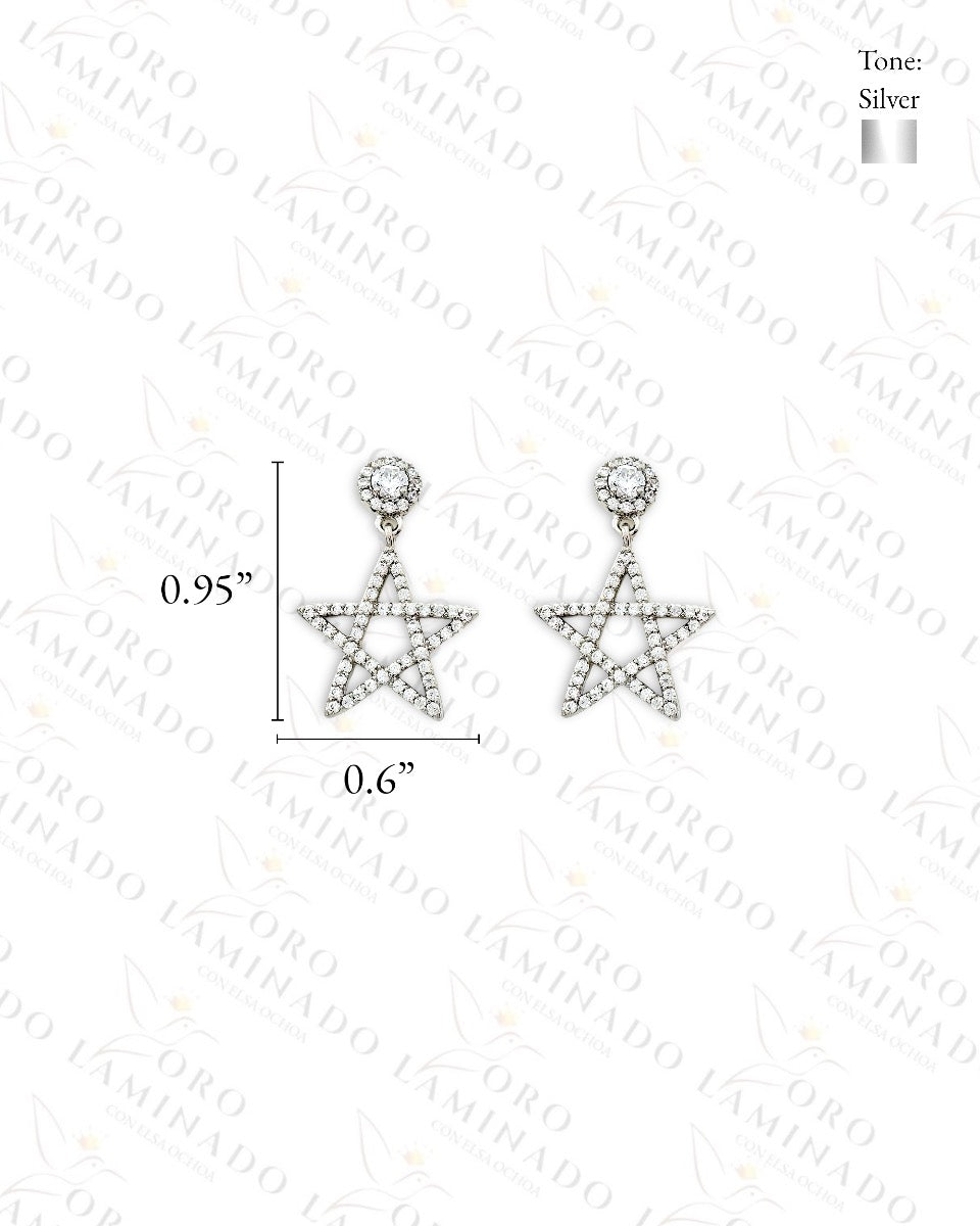 High Quality Sparkling Star Earrings C318