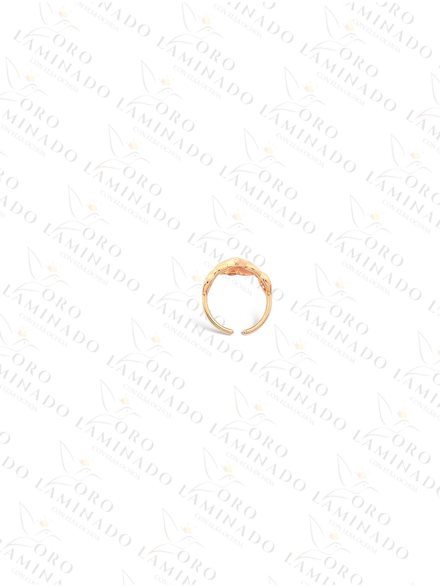 Gold Filled Rose Gold Heart Adjustable Ring B124