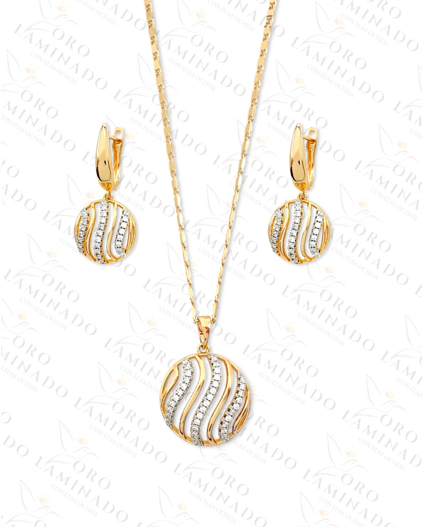 High Quality Wavy Design Set (Gold Filled) B312
