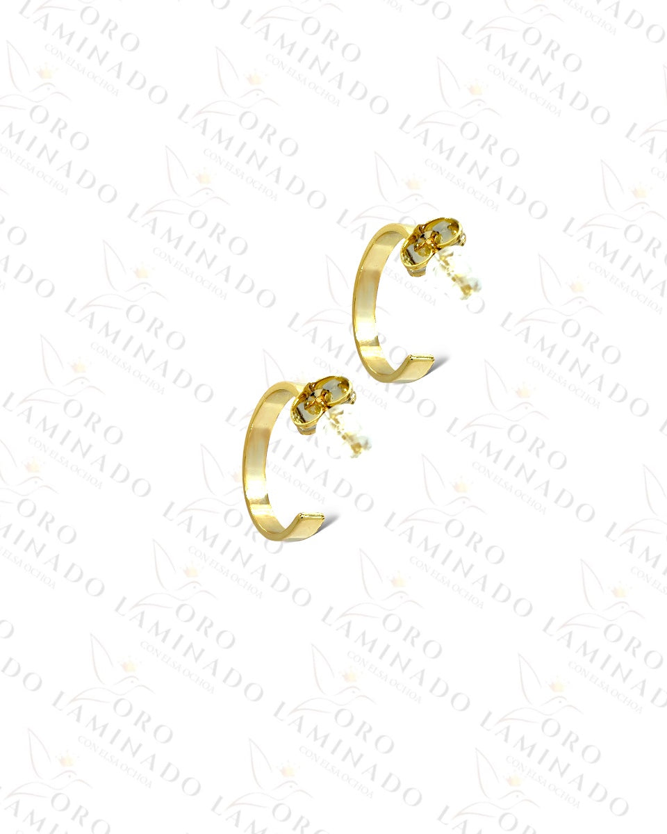 High Quality C-Shape Hoop Earrings Y251