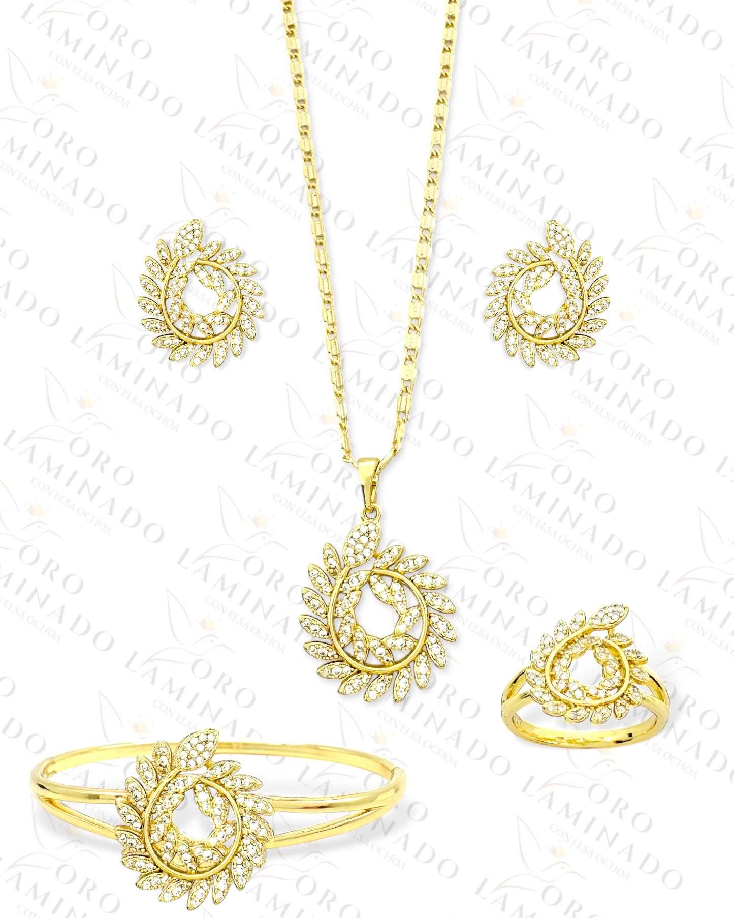 High Quality Laurel Wreath Set (Gold Filled) B19