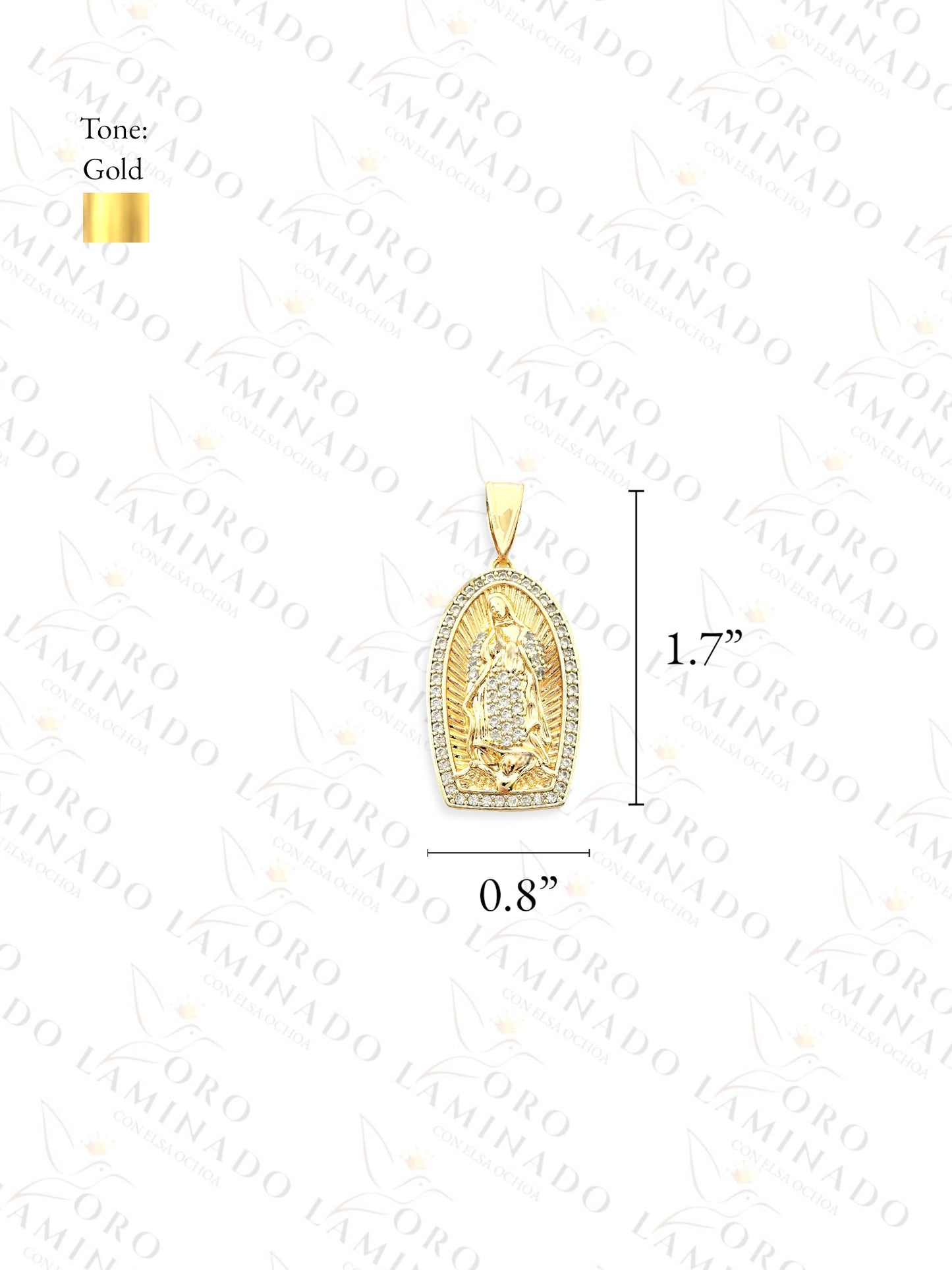 Gold Filled Virgin Mary Pendant B356