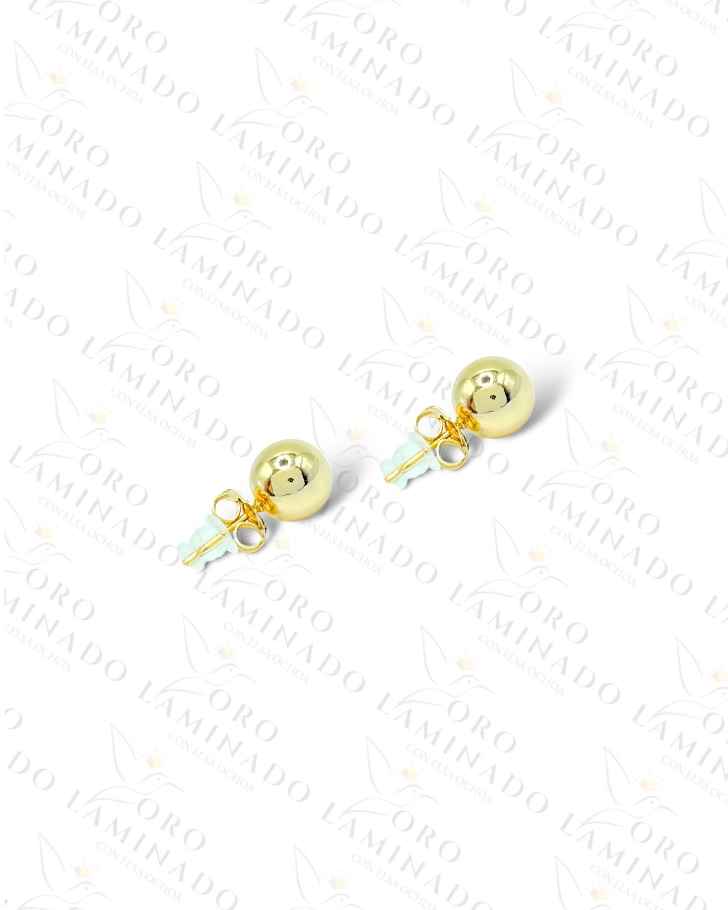 High Quality Golden Sphere Earrings  B452