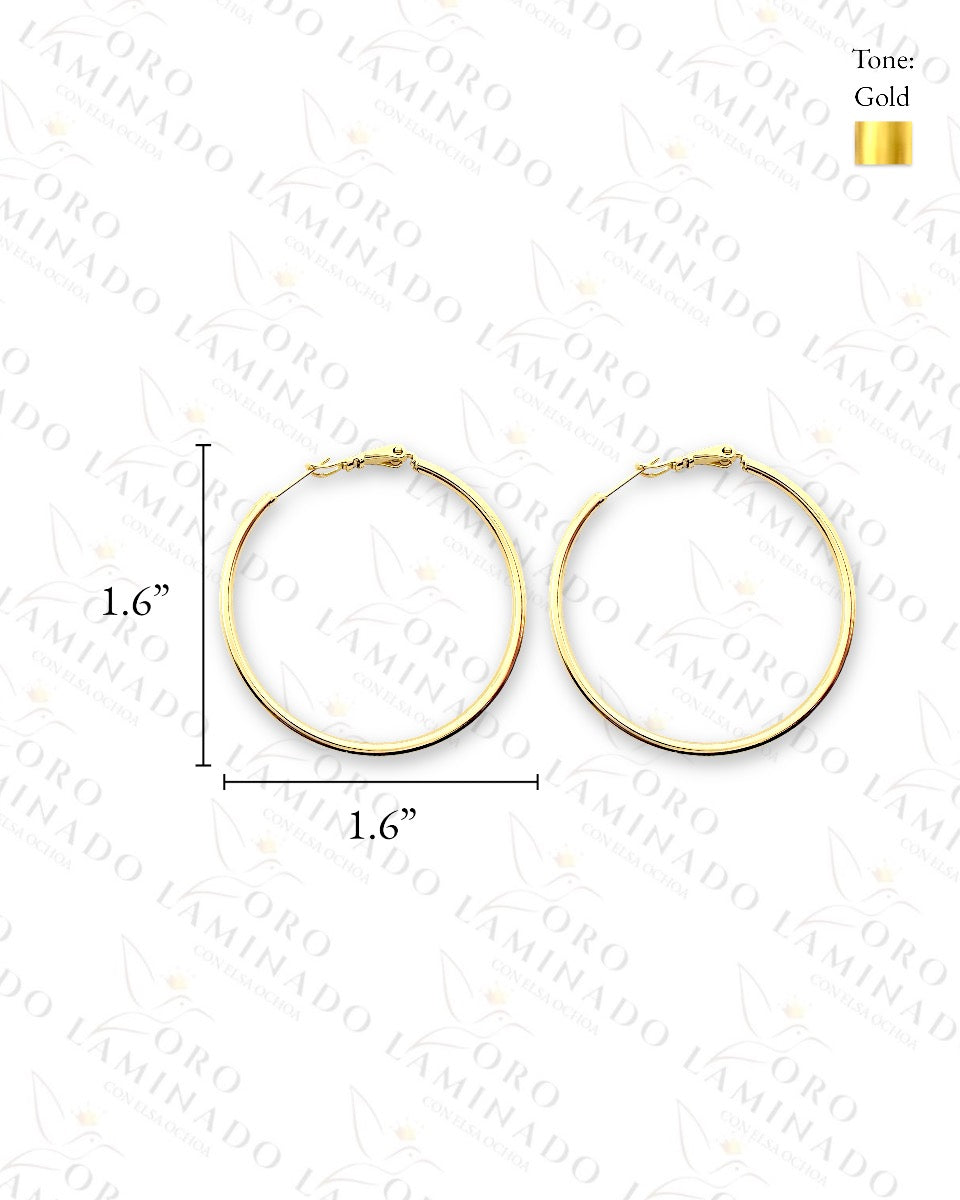 High Quality Classic Plain Hoop Earrings C225