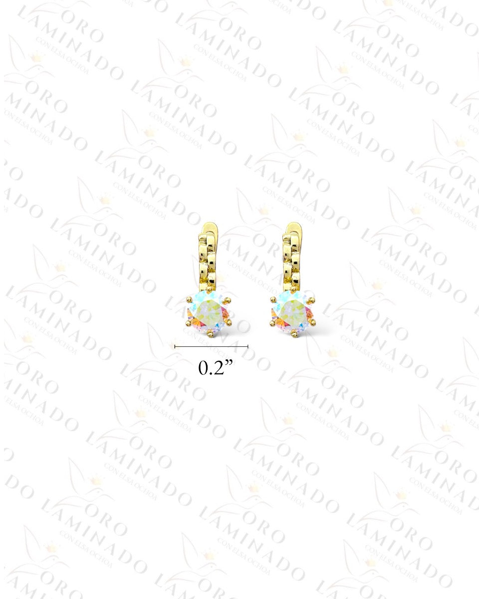 High Quality Iridescent Stone Earrings G419