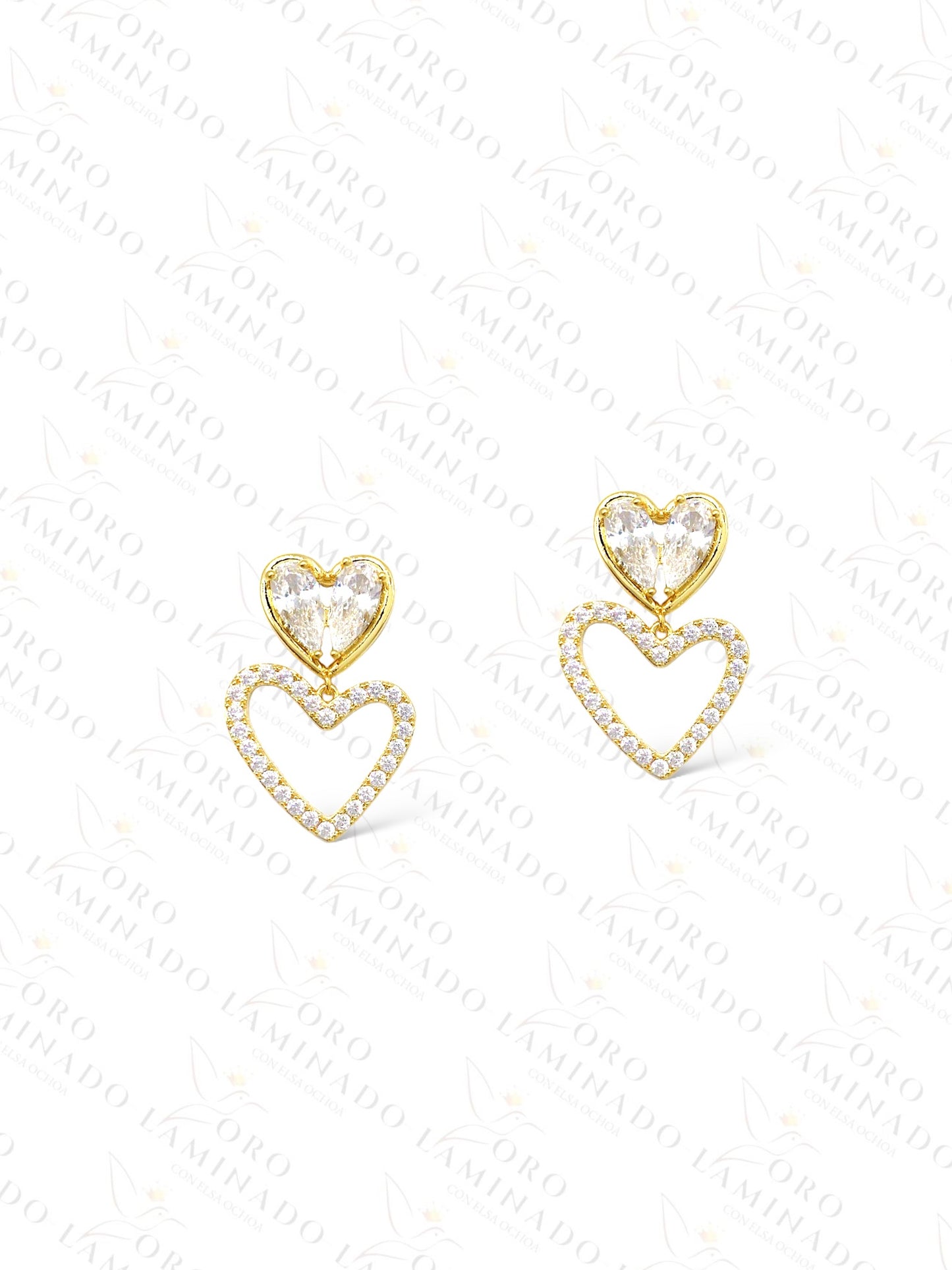 High Quality Double Heart Earrings C470