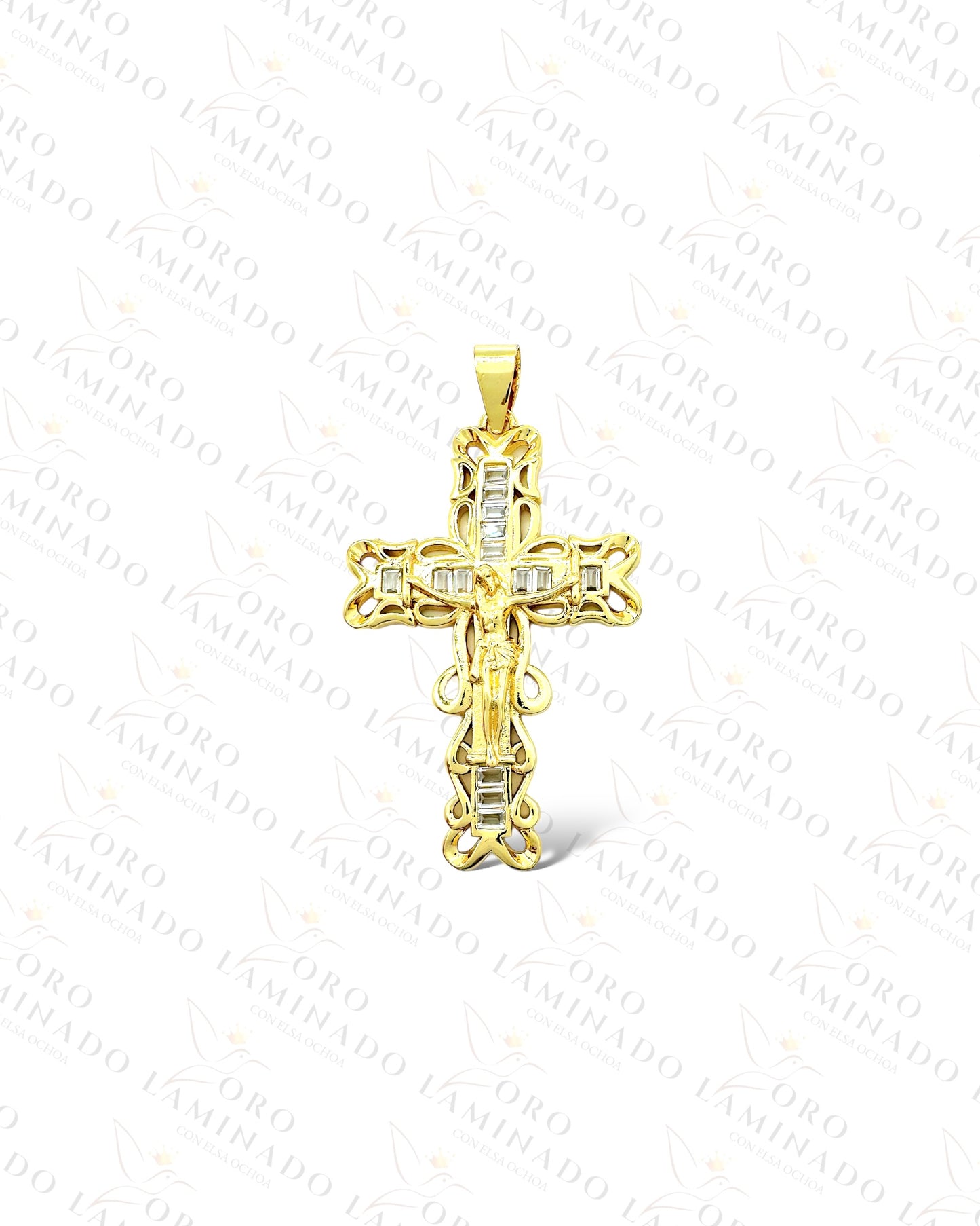 Crucifix with Stones Pendant C396