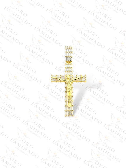 Crystal Crucifix Cross Pendant B127