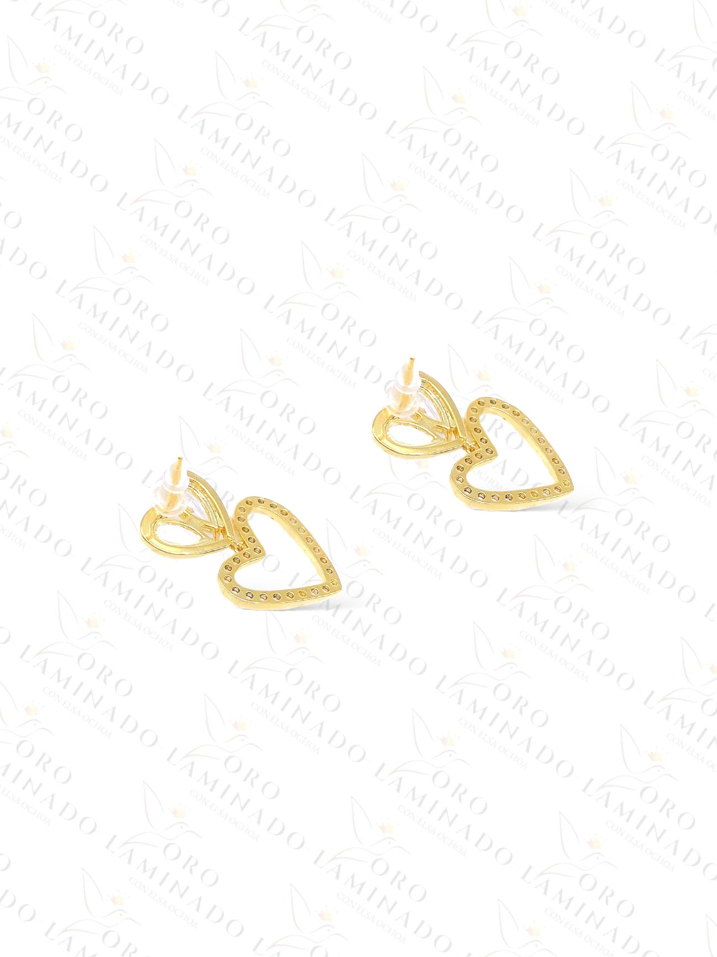 High Quality Double Heart Earrings C470